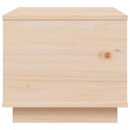 Berkfield Home Coffee Table 40x50x35 cm Solid Wood Pine in Natural - Size: 40 x 50 x 35 cm - thumbnail 6