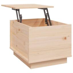 Berkfield Home Coffee Table 40x50x35 cm Solid Wood Pine in Natural - Size: 40 x 50 x 35 cm - thumbnail 8
