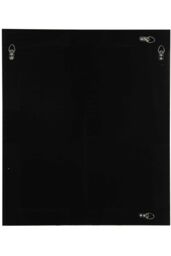 MirrorOutlet Aston Black Double Bevelled All Glass Mirror 68 x 58 CM - Size: 1 Pack - thumbnail 6