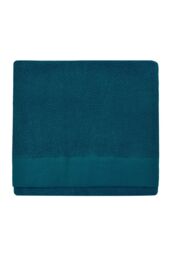 Furn Textured Weave Oxford Panel Bath Towel in Blue - thumbnail 1
