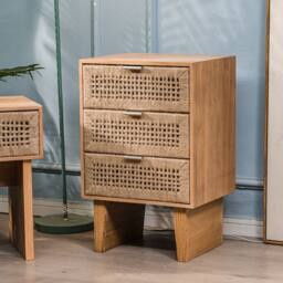 Nordlys Scandinavian Wooden 3-Drawer Dresser Chest of Drawers in Brown - thumbnail 6