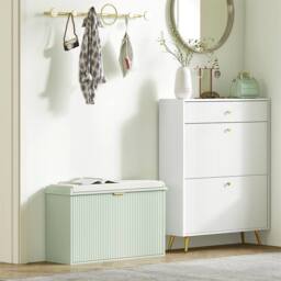 Kelvenix Shoe Bench green 104W x 26D x 47.5H cm - Size: 0.6m2 - thumbnail 2