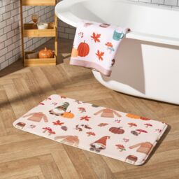 OHS Autumnal Gonk Bath Mats Non-Slip Shower Rug - thumbnail 1