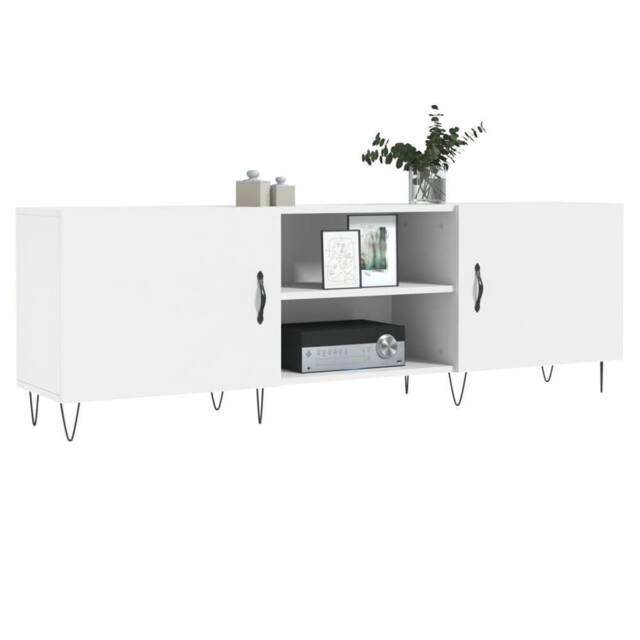 Berkfield Home TV Cabinet White 150x30x50 cm Engineered Wood - Size: 150 x 30 x 50 cm - image 1