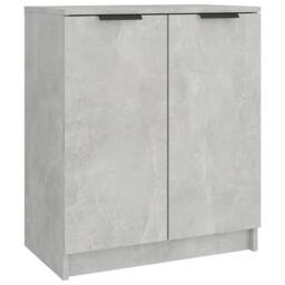 Berkfield Home Shoe Cabinet Concrete Grey 59x35x70 cm Engineered Wood - Size: 59 x 35 x 70 cm - thumbnail 1