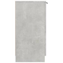 Berkfield Home Shoe Cabinet Concrete Grey 59x35x70 cm Engineered Wood - Size: 59 x 35 x 70 cm - thumbnail 4