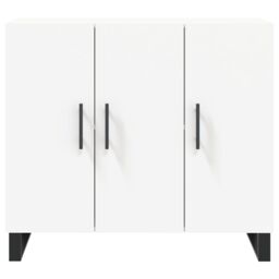 Berkfield Home Sideboard White 90x34x80 cm Engineered Wood - Size: 90 x 34 x 80 cm - thumbnail 6