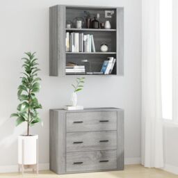 Berkfield Home Highboard Grey Sonoma Engineered Wood - thumbnail 3