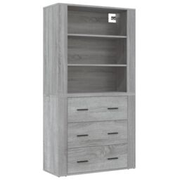 Berkfield Home Highboard Grey Sonoma Engineered Wood - thumbnail 2