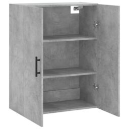 Berkfield Home Wall Mounted Cabinet Concrete Grey 69.5x34x90 cm - thumbnail 6