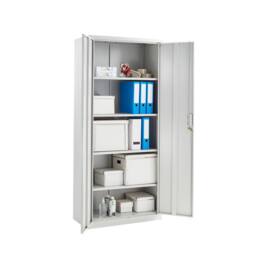 Moderna Metal Storage Cabinet, Lockable 4 Shelf for Office, Bedroom, or Garage in Grey - thumbnail 6