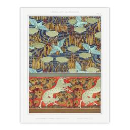 Artery8 Maurice Pillard Verneuil Framed Wall Art Kingfisher Bird & Horse Pattern - Size: A4 - thumbnail 3