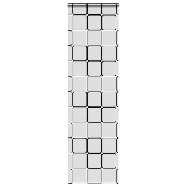 Berkfield Home Shower Roller Blind with Cassette 60x240 cm Fabric Width 56 cm in White - image 1