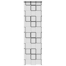 Berkfield Home Shower Roller Blind with Cassette 60x240 cm Fabric Width 56 cm in White - thumbnail 1