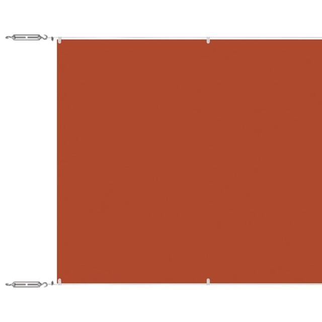 Berkfield Home Vertical Awning Terracotta 140x800 cm Oxford Fabric in Burnt Orange - image 1
