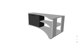 "Destina Home Termera Corner TV Stand Reversible Entertainment Center for 60"" TVs in Light Beige - Size: 1 Pack" - thumbnail 8