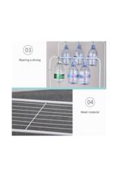 ExtraStar Double-Rod Rolling Clothes Rack, Metal Garment Rack with Wheels in White - thumbnail 4
