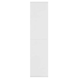 Berkfield Home Book Cabinet/Sideboard White 66x30x130 cm Engineered Wood - Size: 66 x 30 x 130 cm - thumbnail 5