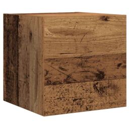Berkfield Home 7 Piece TV Cabinet Set Wall-mounted Old Wood Engineered Wood in Brown - thumbnail 6