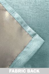 Enhanced Living Vogue' Sky Blue Eyelet Thermal Noise Reducing Dim Out Curtains Pair in Light Blue - Size: 117 cm width x 229 cm drop - thumbnail 5