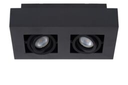 Lucide 'XIRAX' Dimmable Stylish Rotatable Indoor Ceiling Spotlight GU10 in Black - thumbnail 2