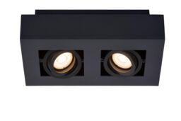 Lucide 'XIRAX' Dimmable Stylish Rotatable Indoor Ceiling Spotlight GU10 in Black - thumbnail 1