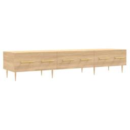 Berkfield Home TV Cabinet Sonoma Oak 150x36x30 cm Engineered Wood in Light Tan - Size: 150 x 36 x 30 cm
