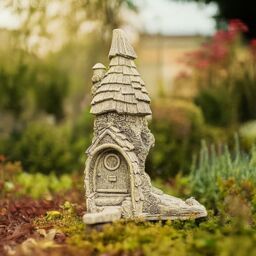 Marco Paul Fairy Castle Garden Ornament in Grey - thumbnail 3