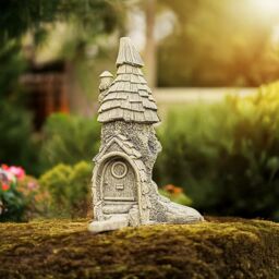 Marco Paul Fairy Castle Garden Ornament in Grey - thumbnail 2