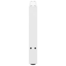 Berkfield Home Coffee Table Legs White 2 pcs 60x(42-43) cm Steel - thumbnail 6