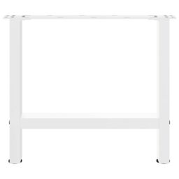 Berkfield Home Coffee Table Legs White 2 pcs 60x(42-43) cm Steel - thumbnail 5