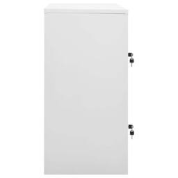 Berkfield Home Locker Cabinet Light Grey & Blue 90x45x92.5 cm Steel - thumbnail 3