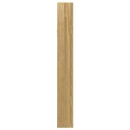 Berkfield Home Mirror Jewellery Cabinet Wall Mounted 30x8.5x67 cm in Light Tan - thumbnail 6