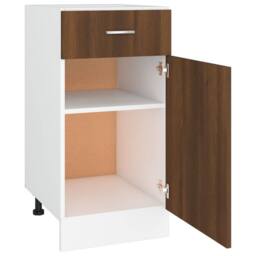 Berkfield Home Durable Drawer Bottom Cabinet Brown Oak 40x46x81.5 cm Engineered Wood - thumbnail 8