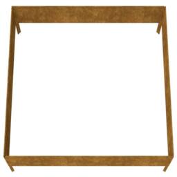 Berkfield Home Garden Raised Bed 100x100x41 cm Corten Steel in Brown - Size: 100 x 100 x 41 cm - thumbnail 5