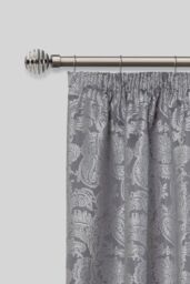 New Edge Blinds 16-19mm Geneva Extendable Durable Metal Curtain Pole Set in Charcoal - Size: 120 cm - 210 cm - thumbnail 2