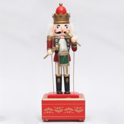 Shatchi 30cm Musical Animated Wooden Nutcrackers Soldiers Christmas Ornament Any One - thumbnail 4