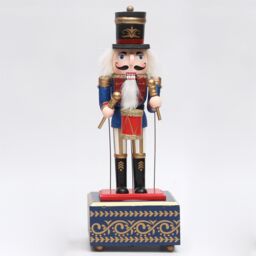 Shatchi 30cm Musical Animated Wooden Nutcrackers Soldiers Christmas Ornament Any One - thumbnail 2