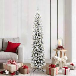 Berkfield Home Artificial Christmas Tree with 300 LEDs with Stand Green 180 cm - thumbnail 1