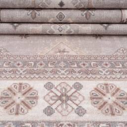 Kukoon Machine Washable Looped Pile Beige Vintage Living Room Area Rug - Size: 120 cm x 170 cm - thumbnail 8