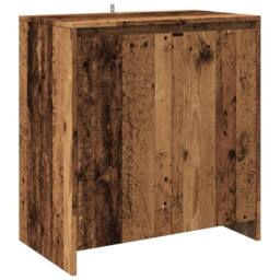 Berkfield Home Sideboard Old Wood 70x41x75 cm Engineered Wood in Brown - Size: 70 x 41 x 75 cm - thumbnail 3