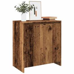 Berkfield Home Sideboard Old Wood 70x41x75 cm Engineered Wood in Brown - Size: 70 x 41 x 75 cm - thumbnail 2