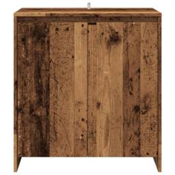 Berkfield Home Sideboard Old Wood 70x41x75 cm Engineered Wood in Brown - Size: 70 x 41 x 75 cm - thumbnail 4