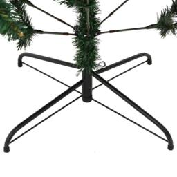 Berkfield Home Beautiful Artificial Hinged Christmas Tree with Stand 210 cm in Green - thumbnail 6
