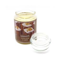 Voltico 18oz Ginger Cake Scented Jar Candle in Bright Yellow - thumbnail 4