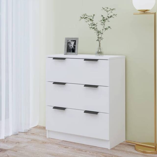 Berkfield Home Sideboard White 60x30x70 cm Engineered Wood - Size: 60 x 30 x 70 cm - image 1