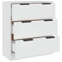 Berkfield Home Sideboard White 60x30x70 cm Engineered Wood - Size: 60 x 30 x 70 cm - thumbnail 7
