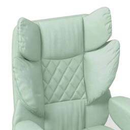 Levede Office Desk Chair Big & Tall for Heavy People with Footrest PU in Green - thumbnail 7