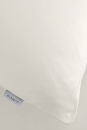 Bianca '200 Thread Count Cotton Percale' Standard Pillowcase Pair in Cream - thumbnail 3