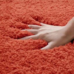 Allure Bath Fashions Deep Pile Microfibre Non Slip Bath Mat Set in Terracotta - thumbnail 3
